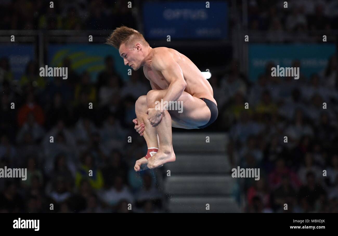 Gold Coast, Queensland, Australia. 12th April, 2018. Jack Laugher (ENG