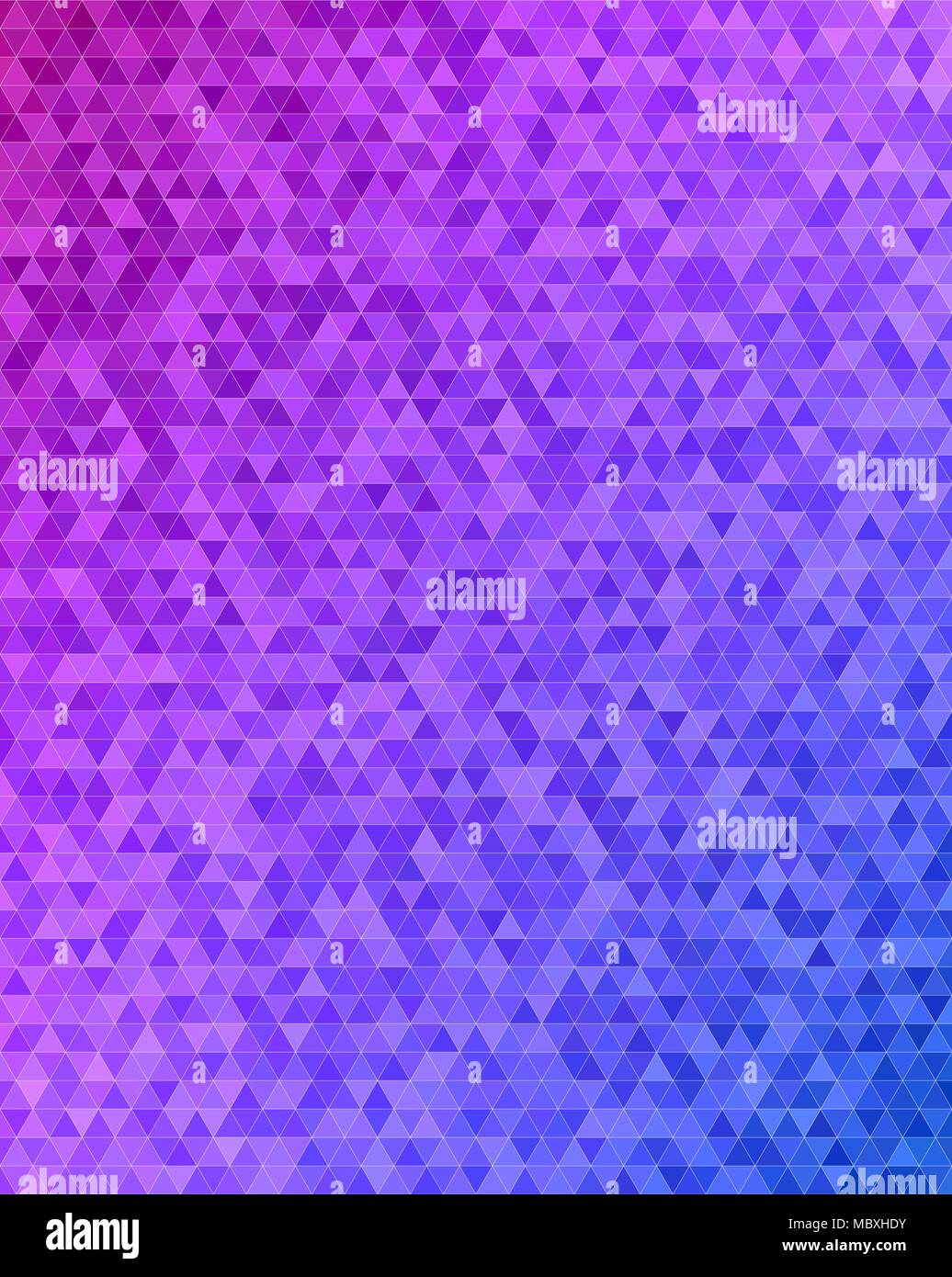 Abstract triangle tile mosaic background design Stock Vector