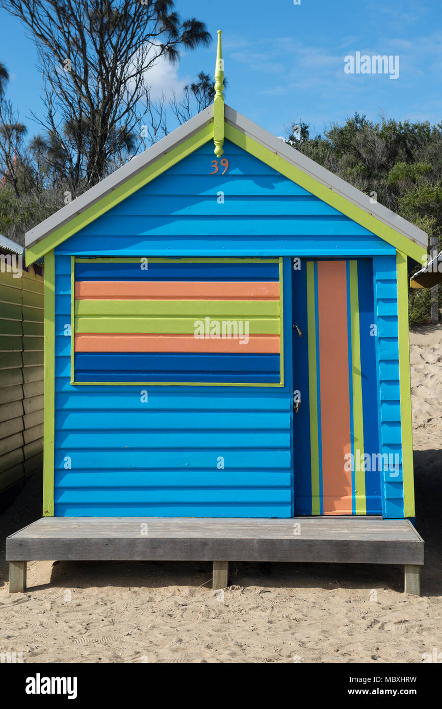 Brighton Beach Huts, Melbourne, Victoria, Australia Stock Photo Alamy