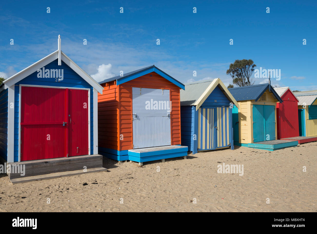Brighton Beach Huts, Melbourne, Victoria, Australia Stock Photo Alamy
