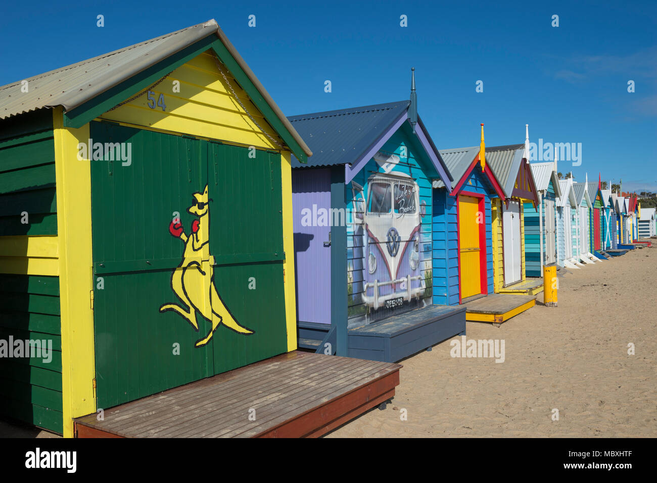 Brighton Beach Huts, Melbourne, Victoria, Australia Stock Photo Alamy
