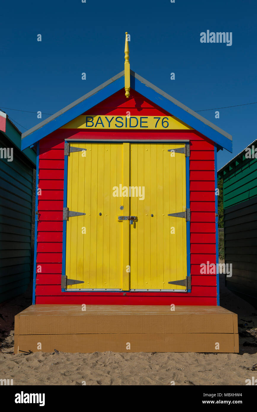 Brighton Beach Huts, Melbourne, Victoria, Australia Stock Photo Alamy