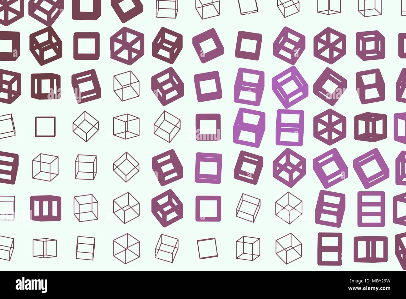 Abstract background with shape of square, rectangle pattern. 3D ...