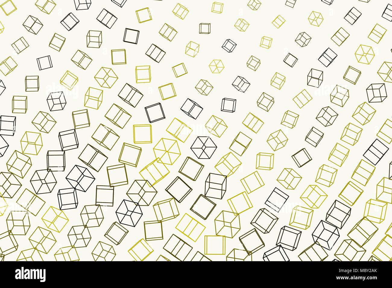 Color abstract square, rectangle pattern generative art background. 3D ...