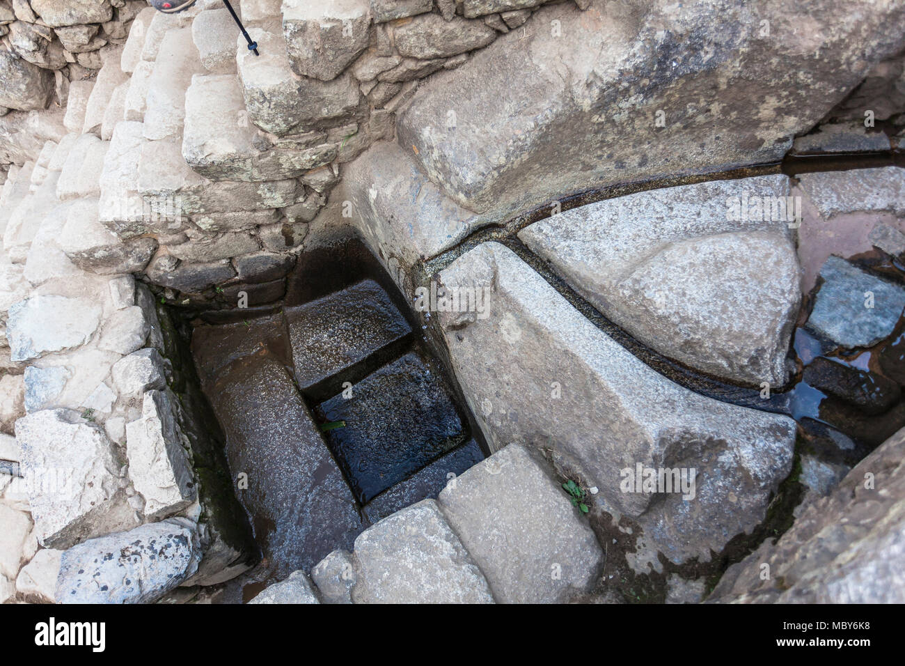 Water system in Machu Picchu, was designed Peruvian Historical
