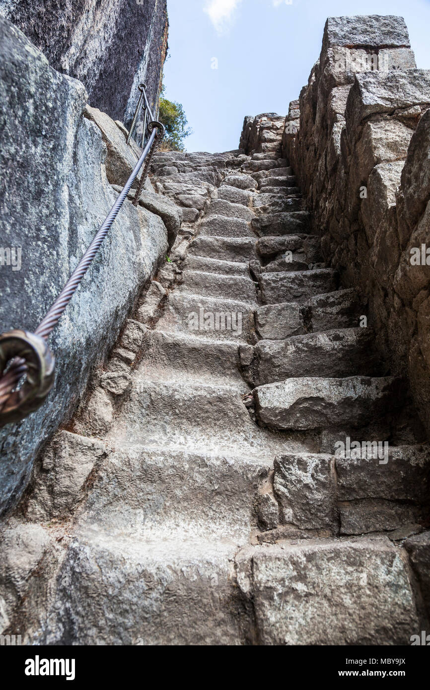 Peru machu picchu carved rock hi-res stock photography and images - Alamy