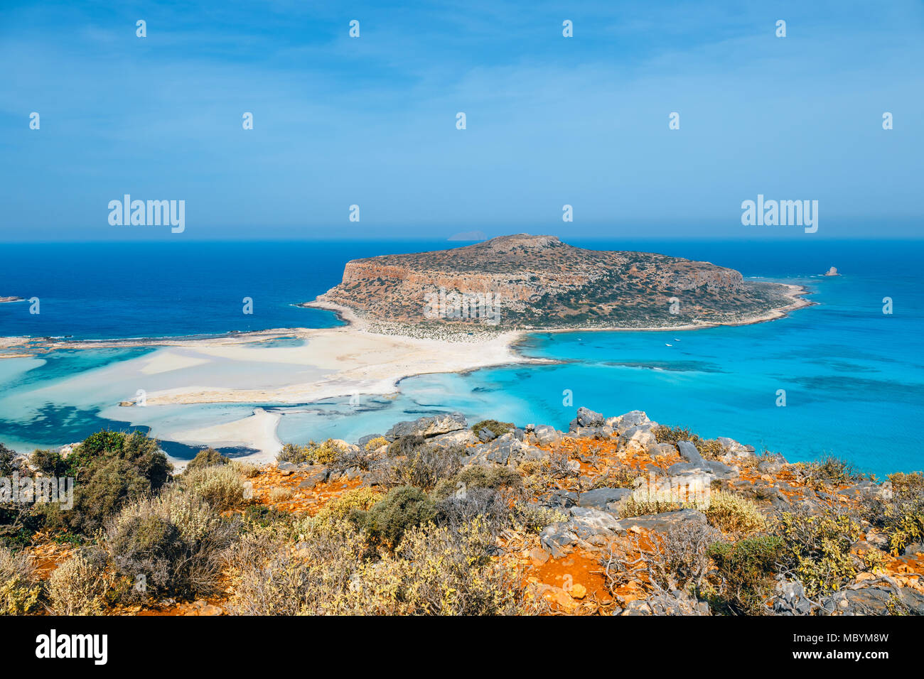 Beautiful Balos Beach On Crete Island Greece Stock Photo Alamy beautiful-balos-beach-on-crete-island-greece-stock-photo-alamy