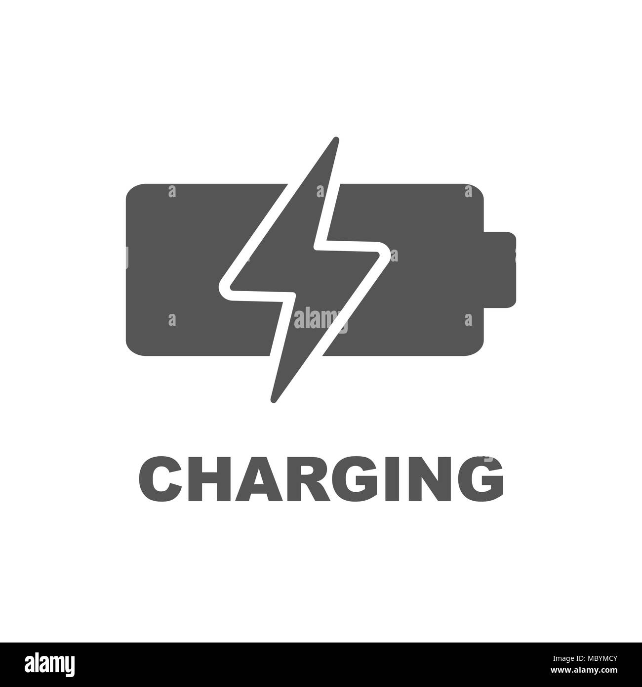 Battery Charging vector icon Stock Vector