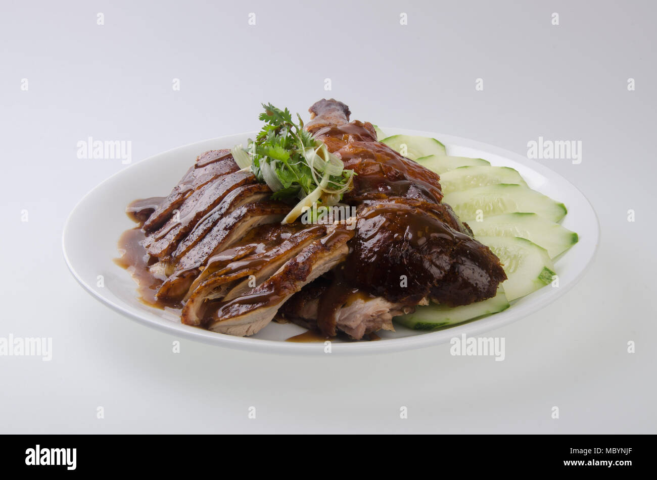 duck. roast duck traditional chinese cuisine Stock Photo - Alamy
