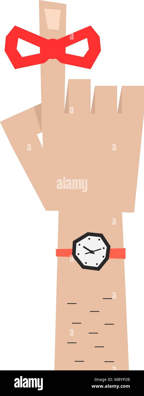 man forefinger icon like reminder Stock Vector