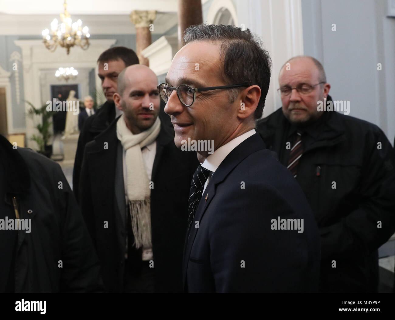 Heiko Maas, the German Federal Minister for Foreign Affairs, ahead of official talks at Iveagh House in Dublin. Stock Photo