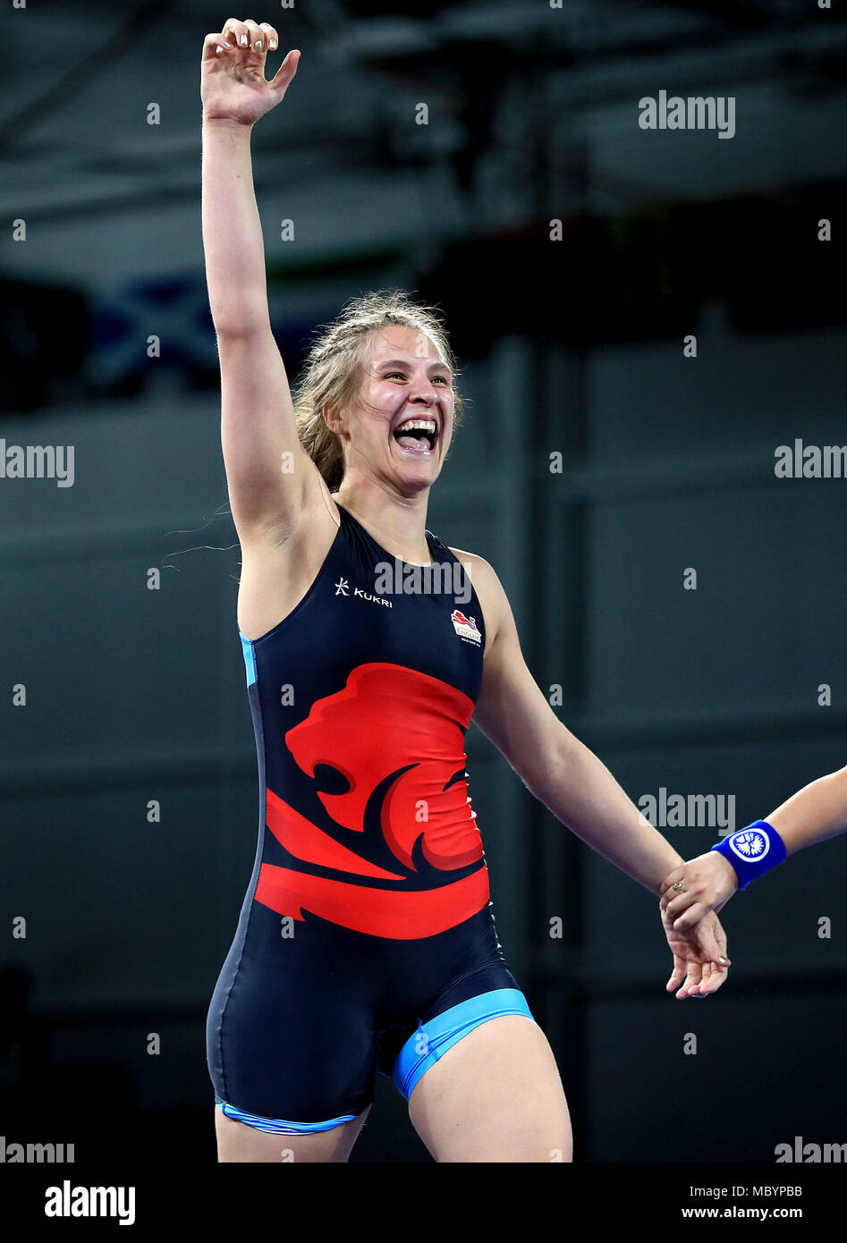 England's Nelthorpe celebrates winning bronze against Sierra