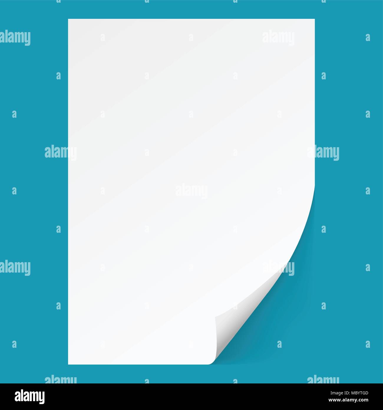 Empty paper blank sample design white template sheet background Stock Photo  - Alamy