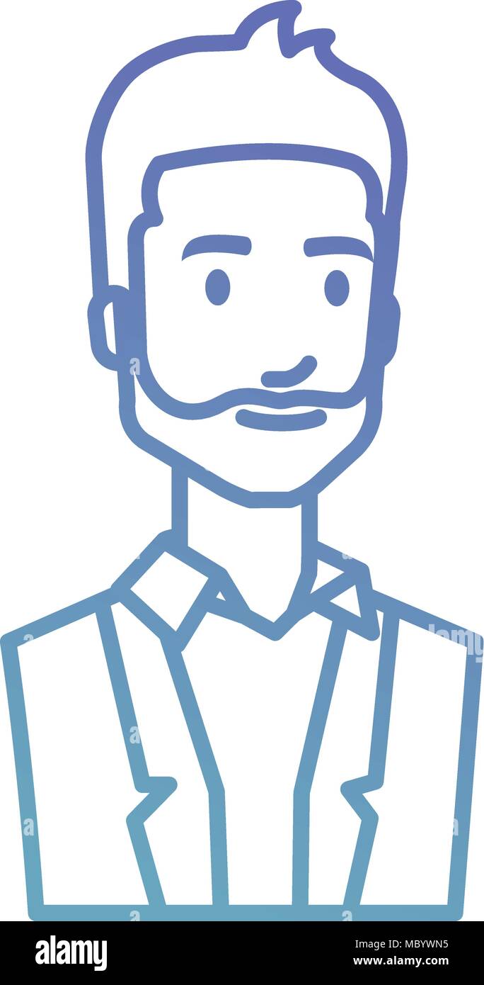 businessman with beard avatar character icon Stock Vector Image & Art ...