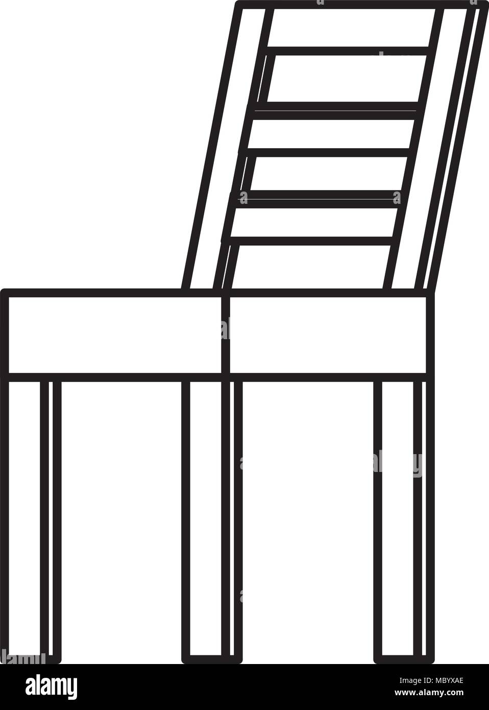 wooden chair isolated icon Stock Vector Image & Art - Alamy