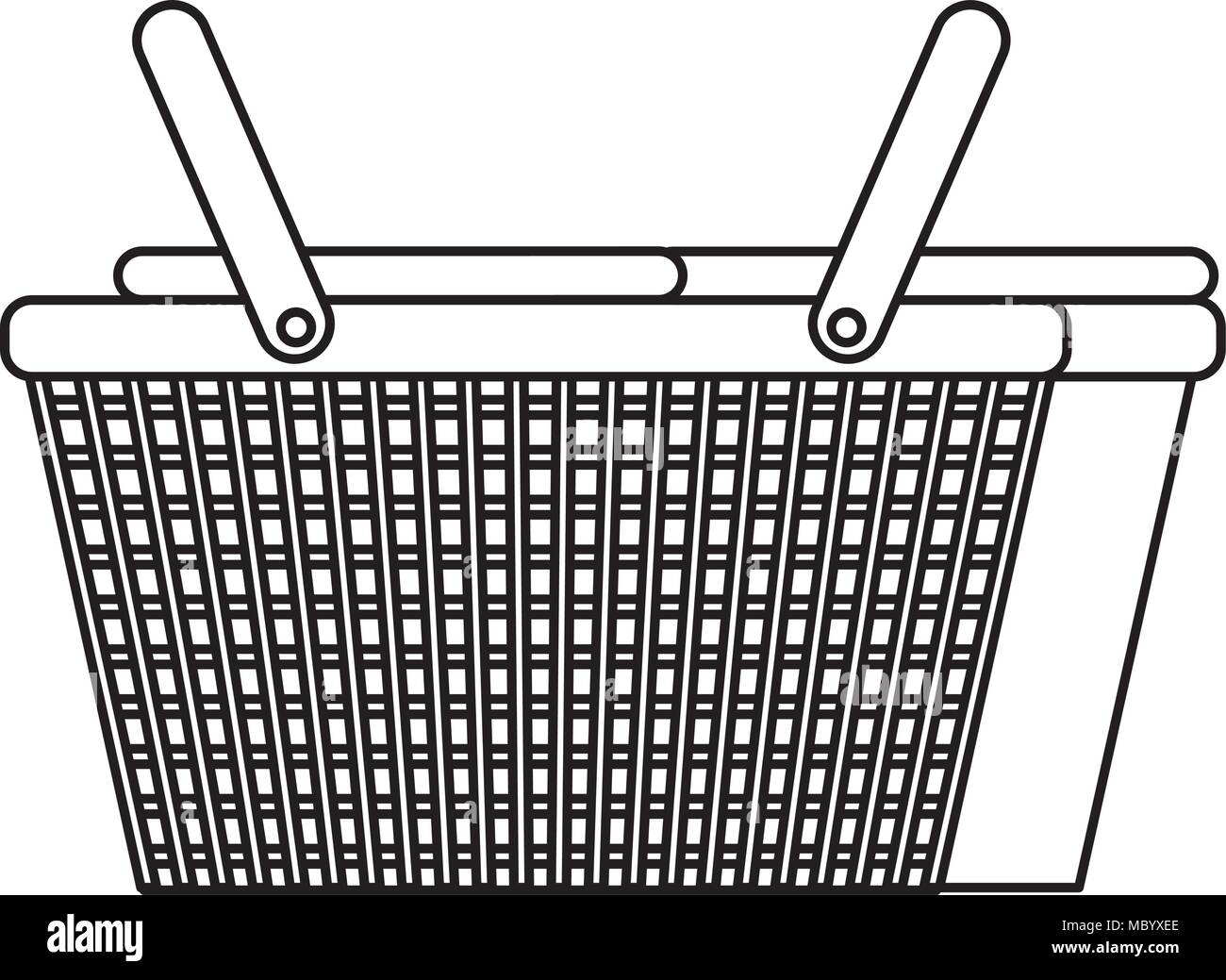 picnic basket empty isolated icon Stock Vector Image & Art - Alamy