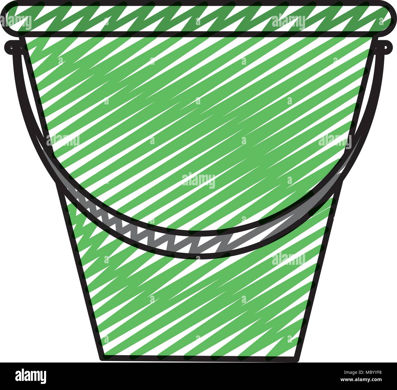 doodle plastic pail object to clean house Stock Vector Image & Art - Alamy