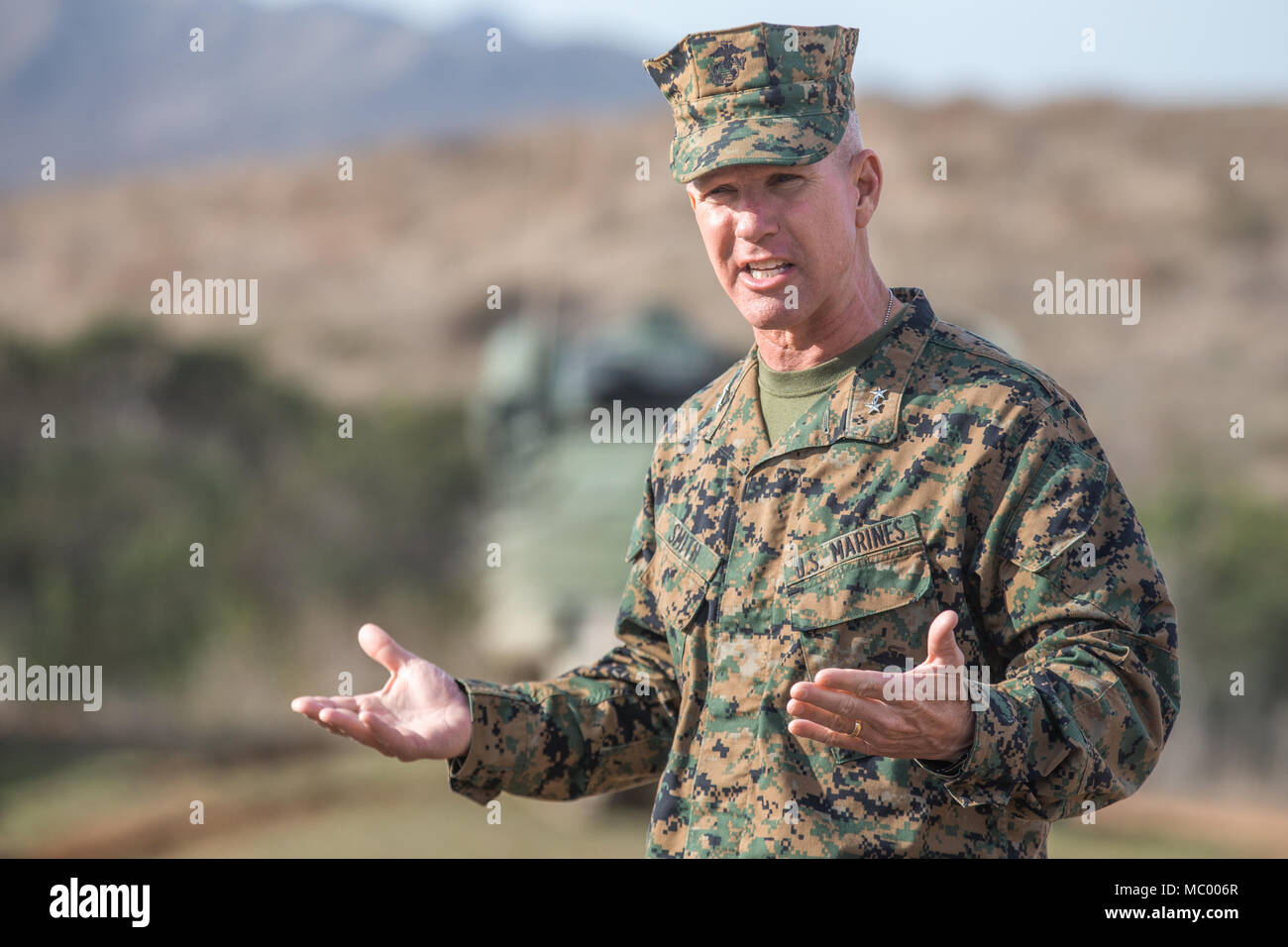 U.S. Marine Corps Maj. Gen. Eric Smith, the commanding general of 1st