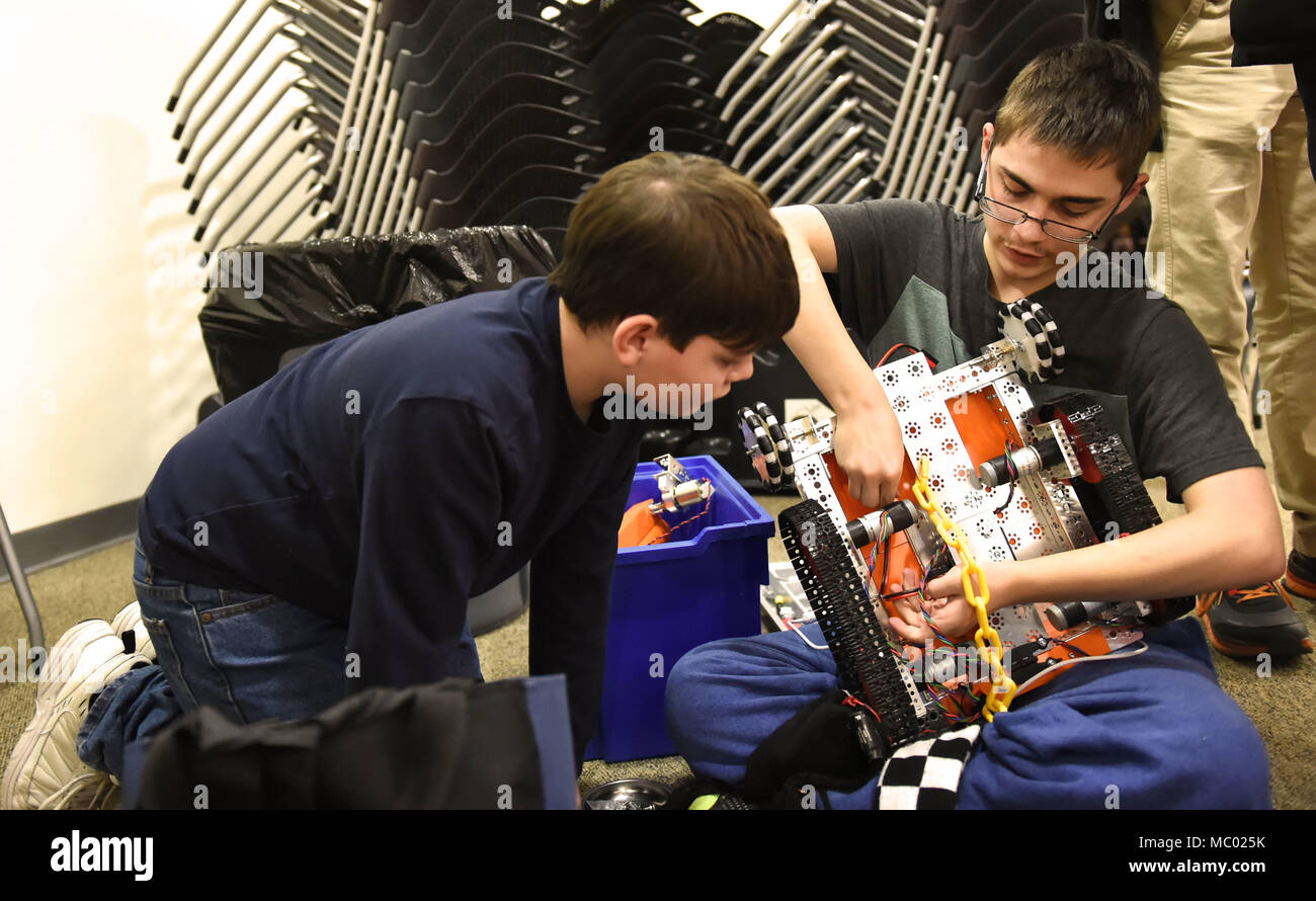 Home-schooled fifth grader Tristen Rayburn, looks on as Trowa Elbert ...