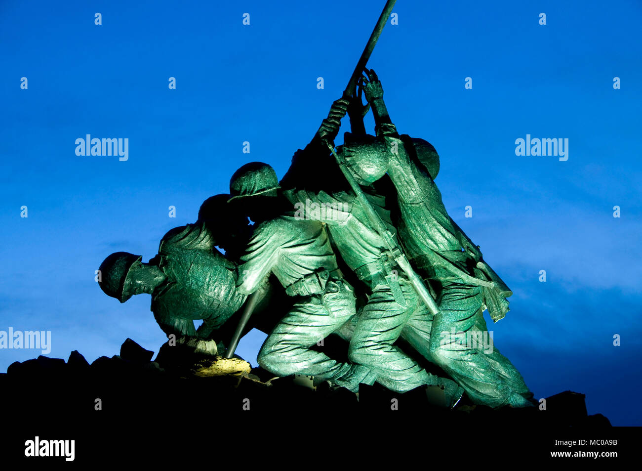 National Iwo Jima Memorial Monument, Iwo Jima Survivors Memorial Park, New Britain, Connecticut Stock Photo