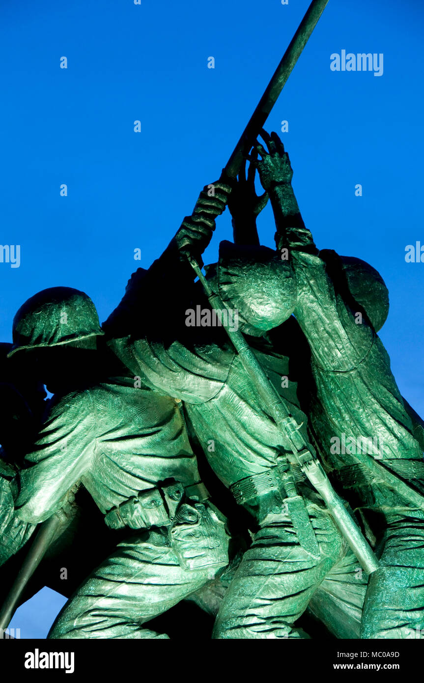 National Iwo Jima Memorial Monument, Iwo Jima Survivors Memorial Park, New Britain, Connecticut Stock Photo