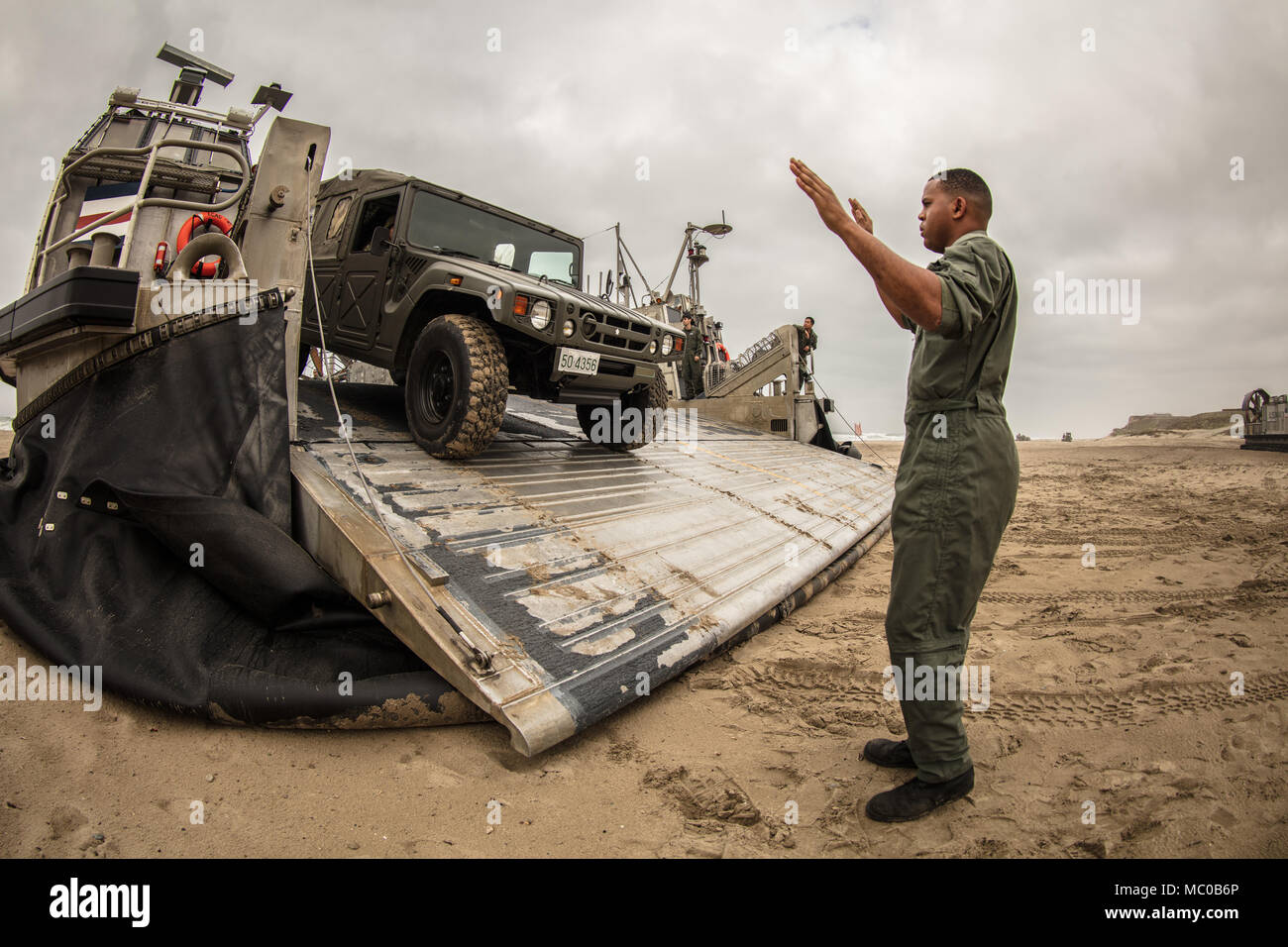 MARINE CORPS BASE CAMP PENDLETON, Calif. – A U. S. Navy sailor with ...