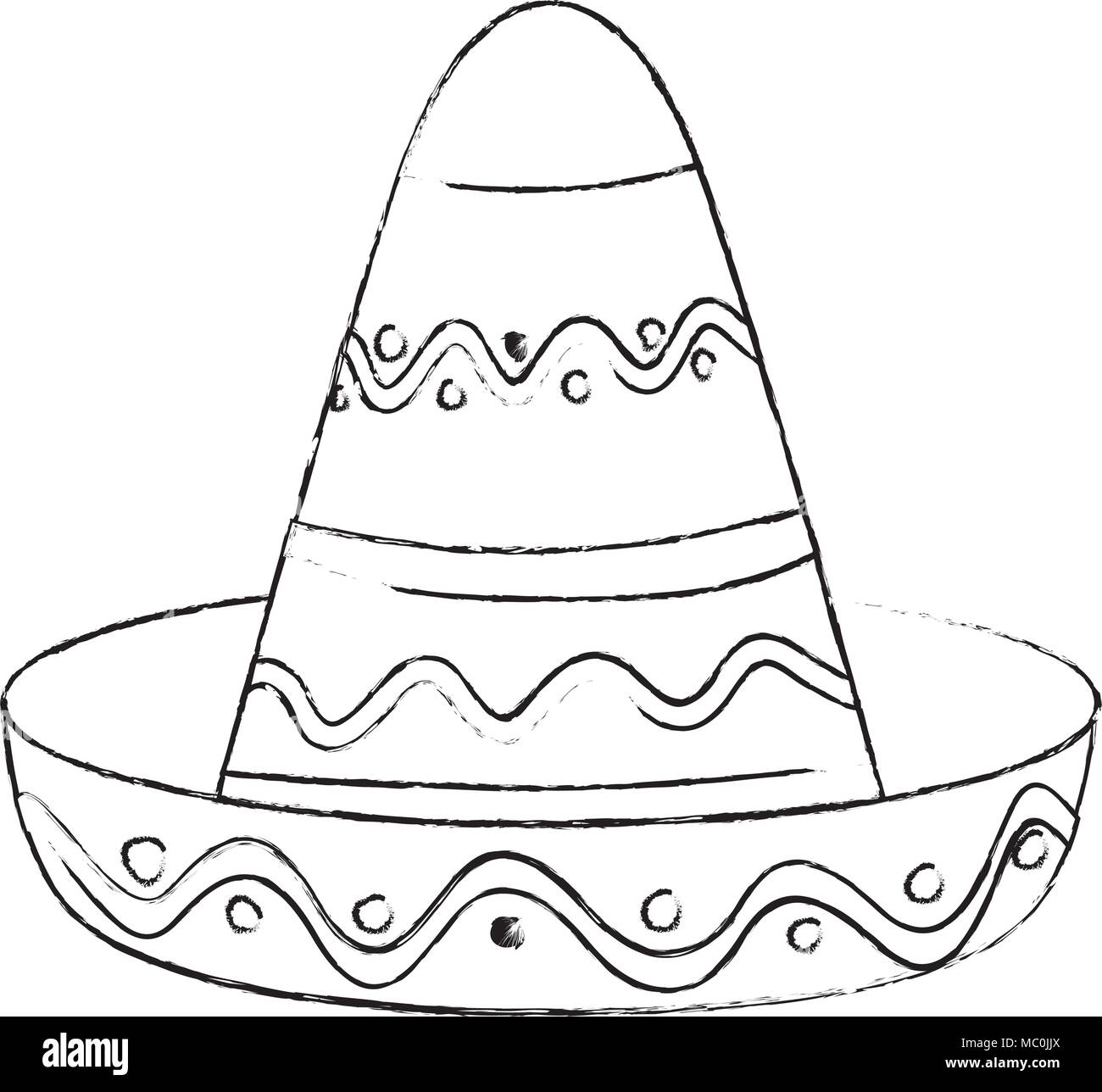 mexican culture classic hat Stock Vector Image &amp; Art - Alamy