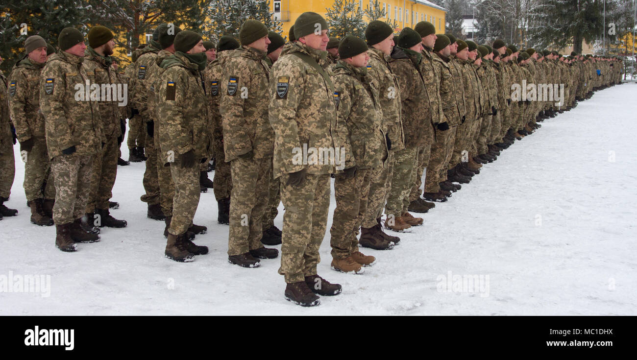 Yavoriv, Ukraine – Ukrainian Soldiers assigned to 3rd Battalion, 14th ...