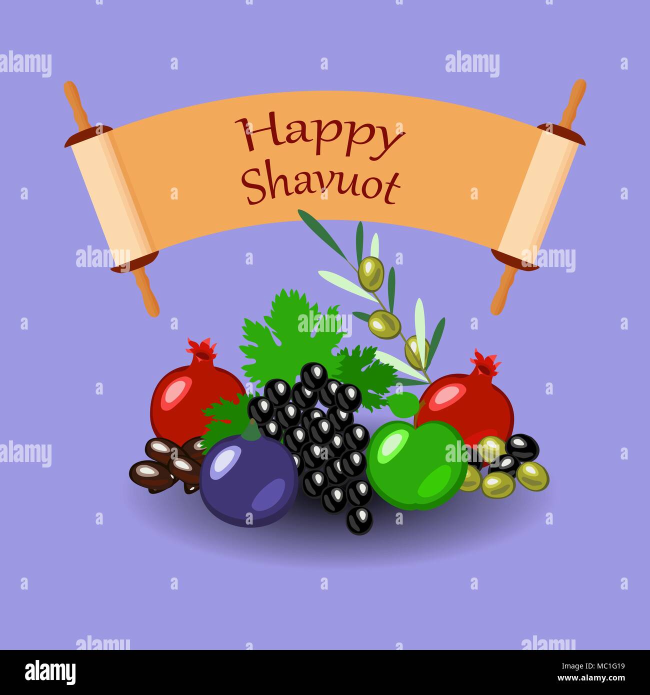 Grapes and figs Stock Vector Images Alamy