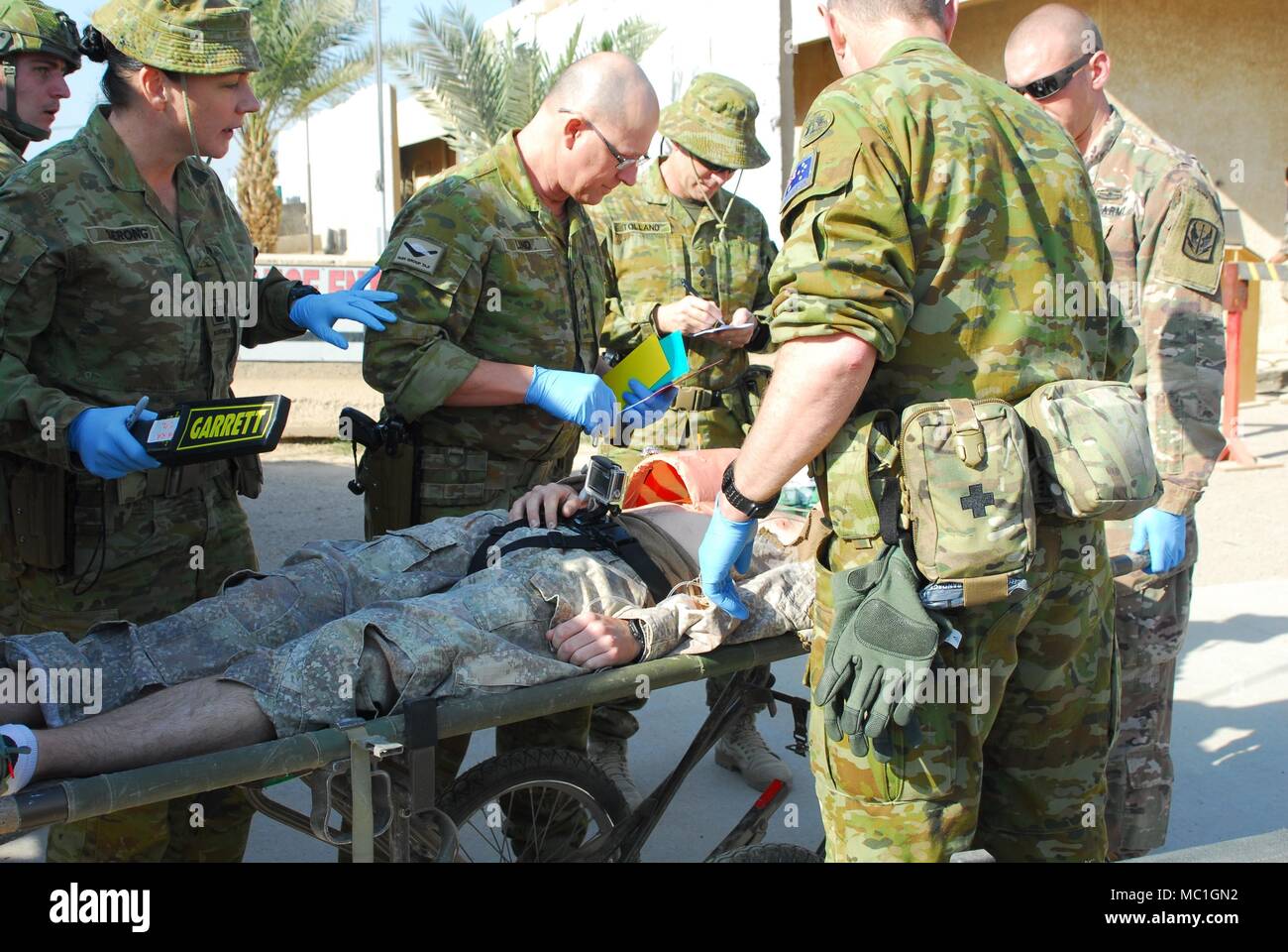 Soldiers assigned to the 449th Combat Aviation Brigade and medical ...