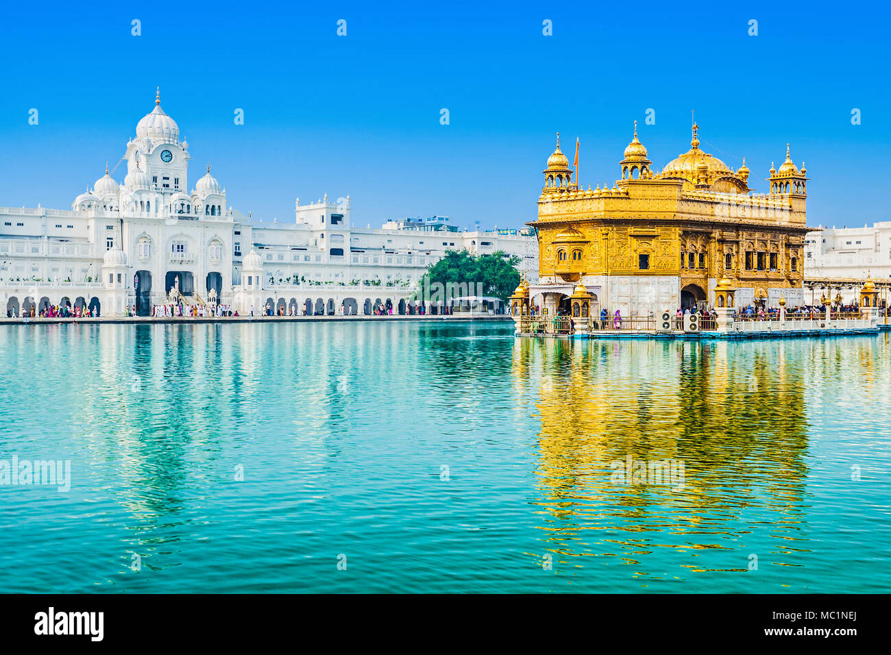 Golden Temple (Harmandir Sahib) in Amritsar, Punjab, India Stock Photo
