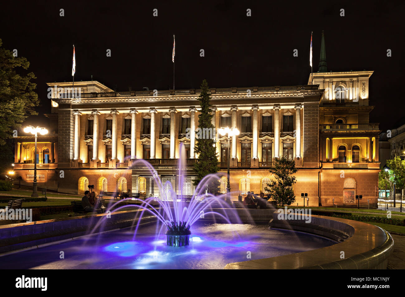 Novi Dvor building -  Presidency of Serbia, Belgrade Stock Photo