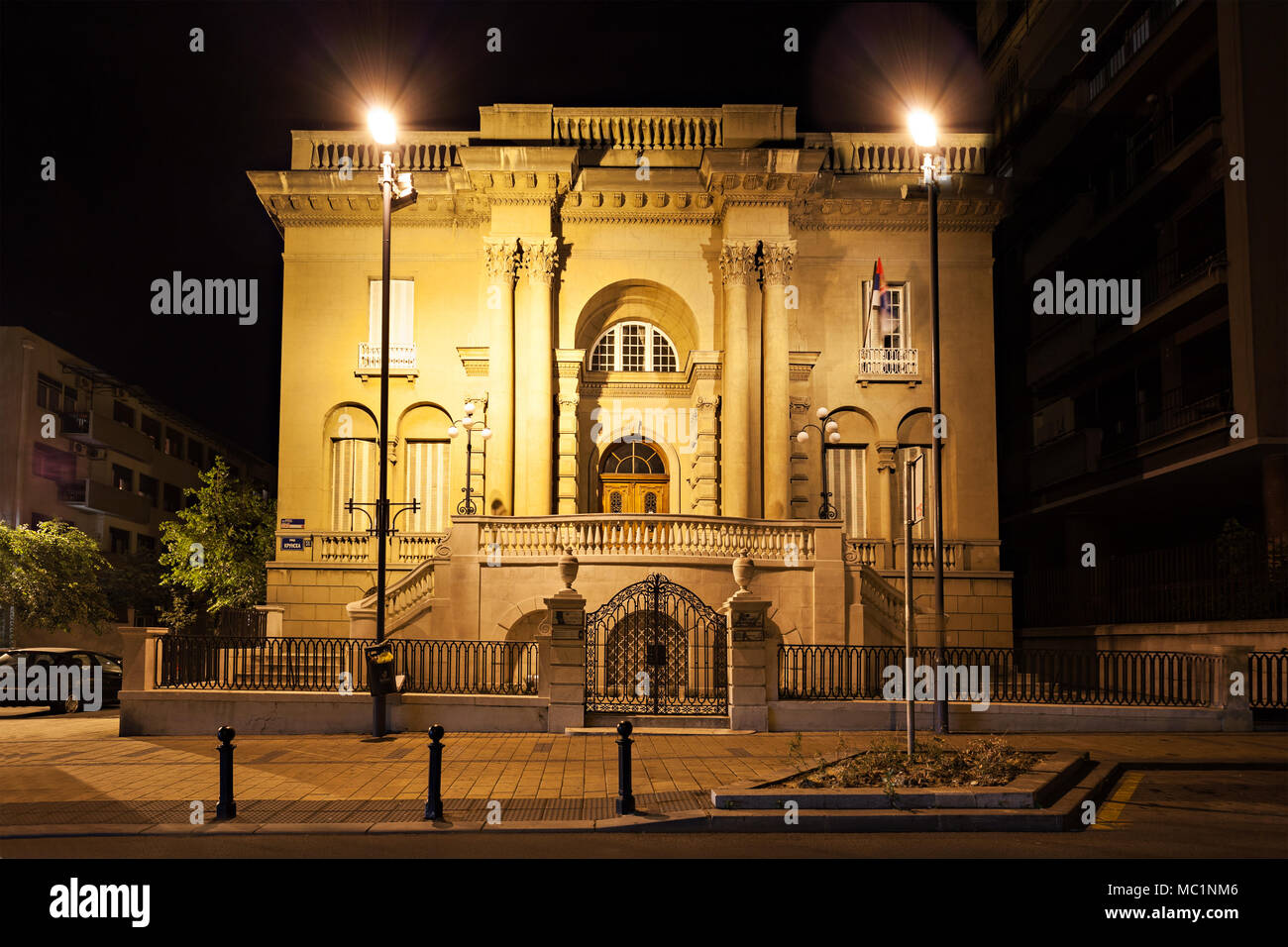 Facade of Nikola Tesla Museum in Belgrade Stock Photo Alamy