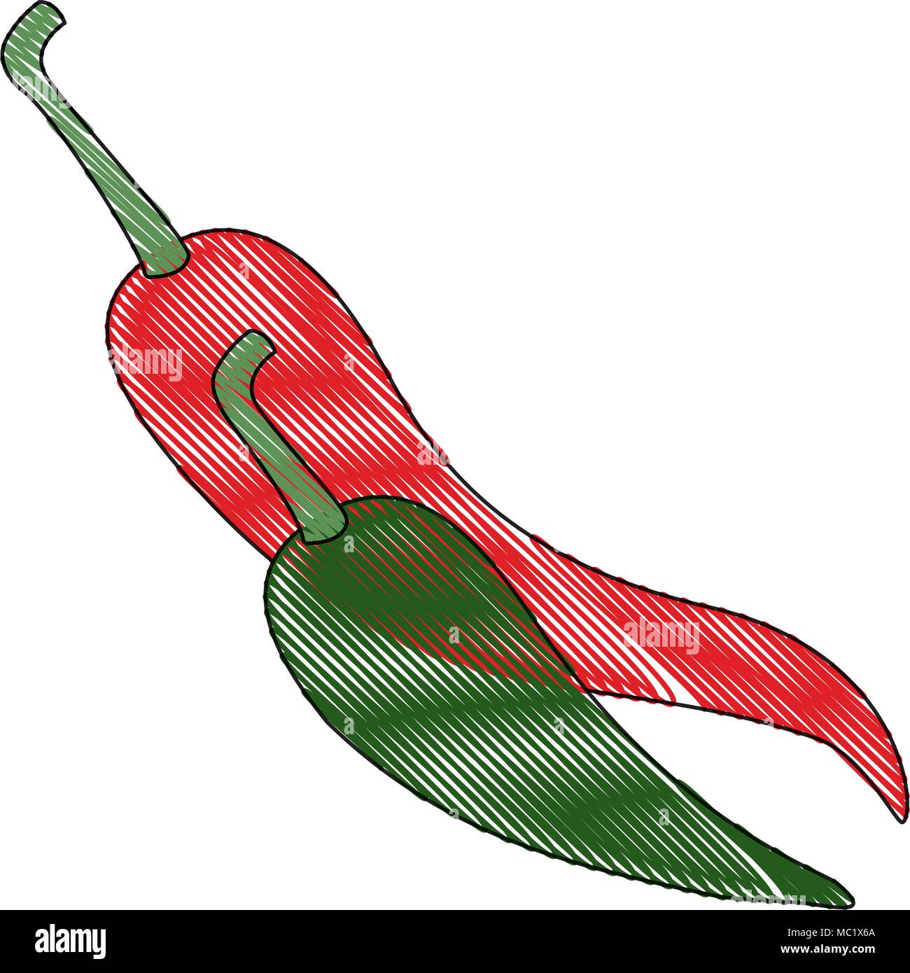 chilli pepper hot vegetable Stock Vector Image & Art - Alamy