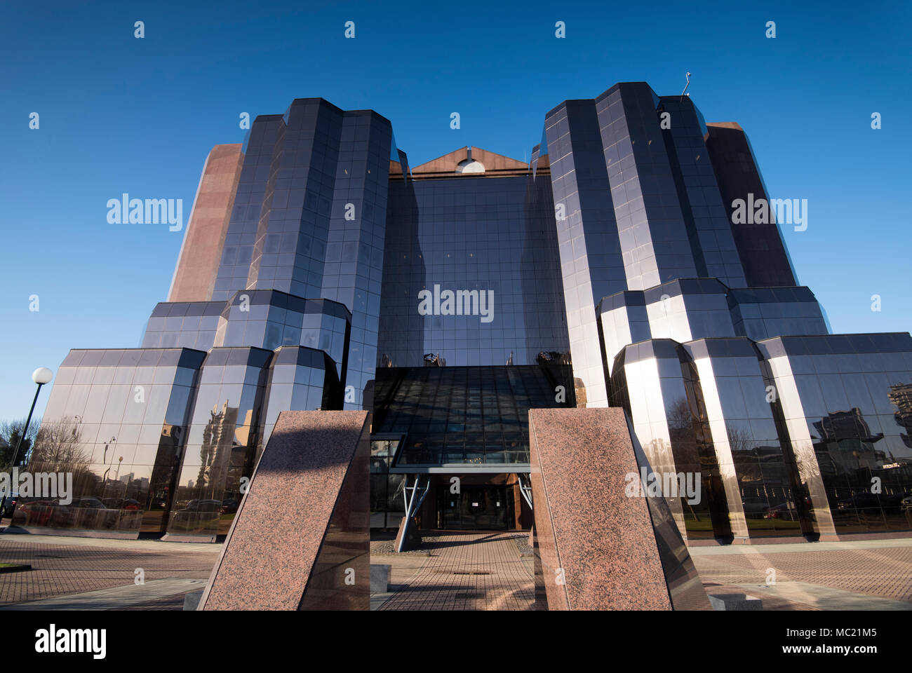 A sunny day at the Quay West Building at Salford Quays, Greater Manchester England UK Stock Photo