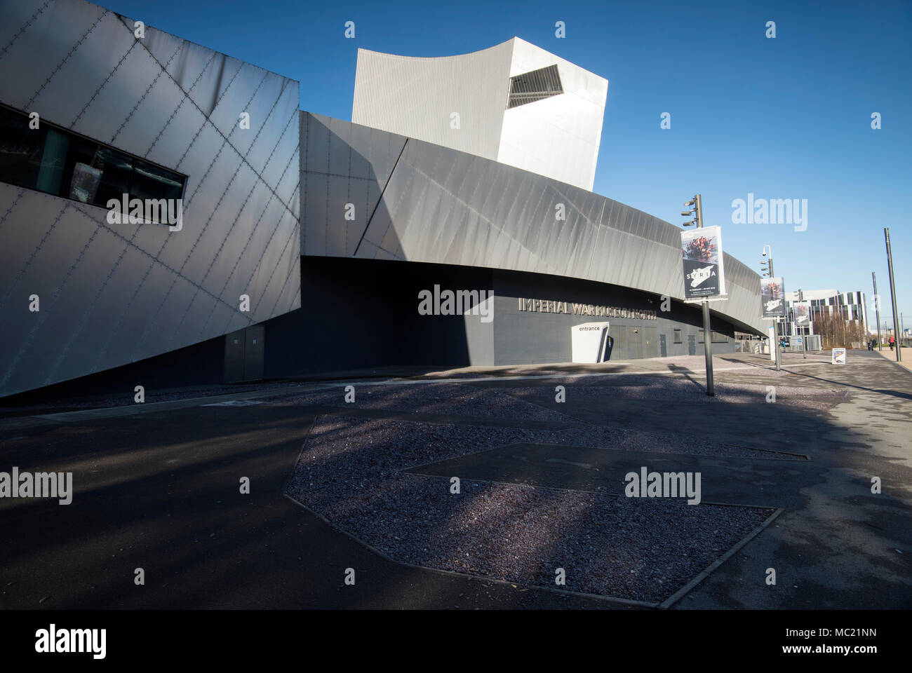 Imperial War Museum North at Salford Quays, Greater Manchester England ...
