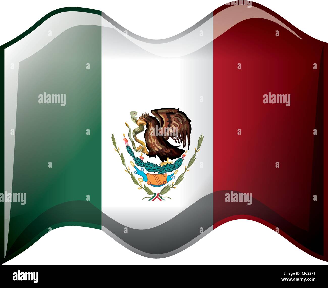 mexican flag isolated icon Stock Vector Image &amp; Art - Alamy