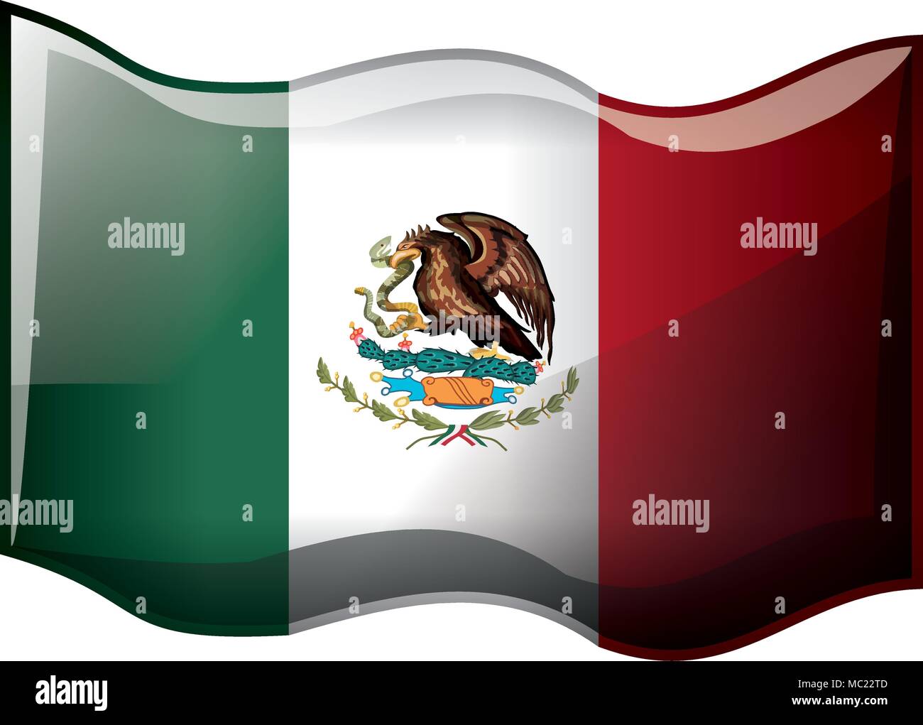 mexican flag isolated icon Stock Vector Image &amp; Art - Alamy