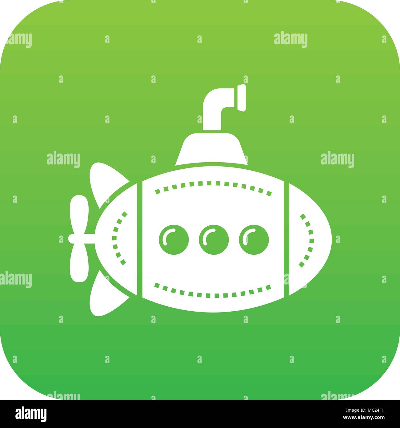 Big bathyscaphe icon green vector Stock Vector Image & Art - Alamy