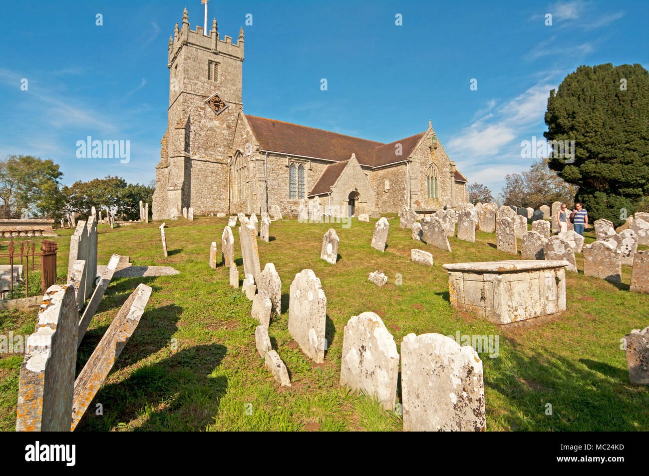 Godshill, All Saints Church, Isle of Wight, Hampshire, England Stock