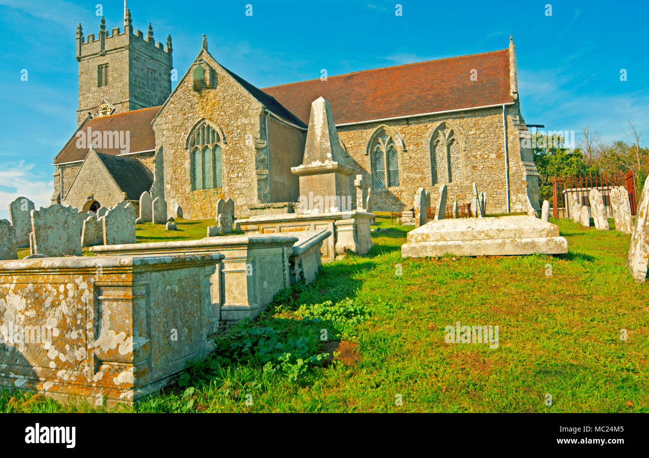 Godshill, All Saints Church, Isle of Wight, Hampshire, England Stock
