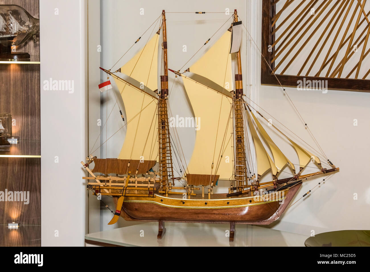 Wooden ship model Stock Photo Alamy