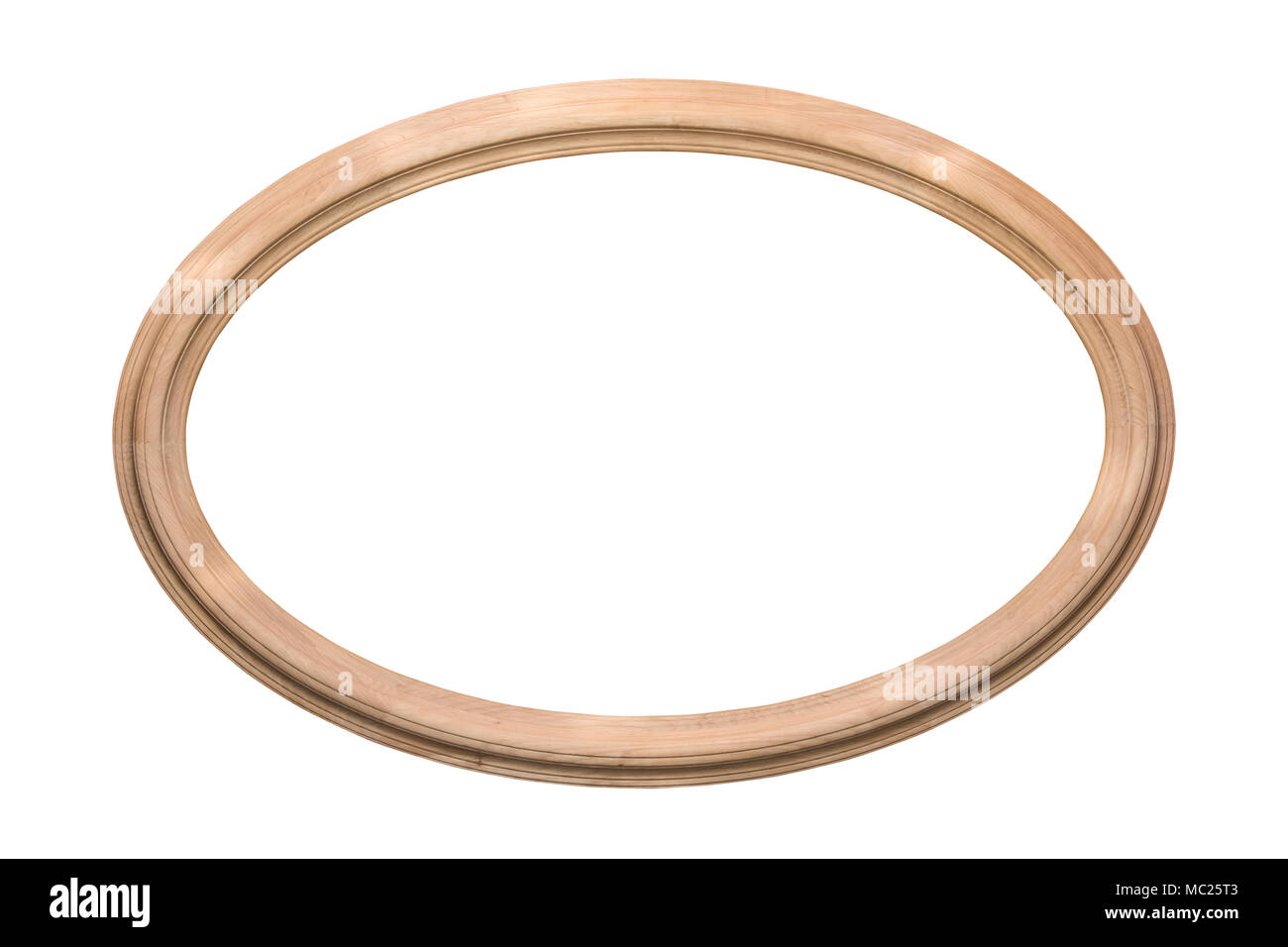 Oval wooden frame Stock Photo Alamy