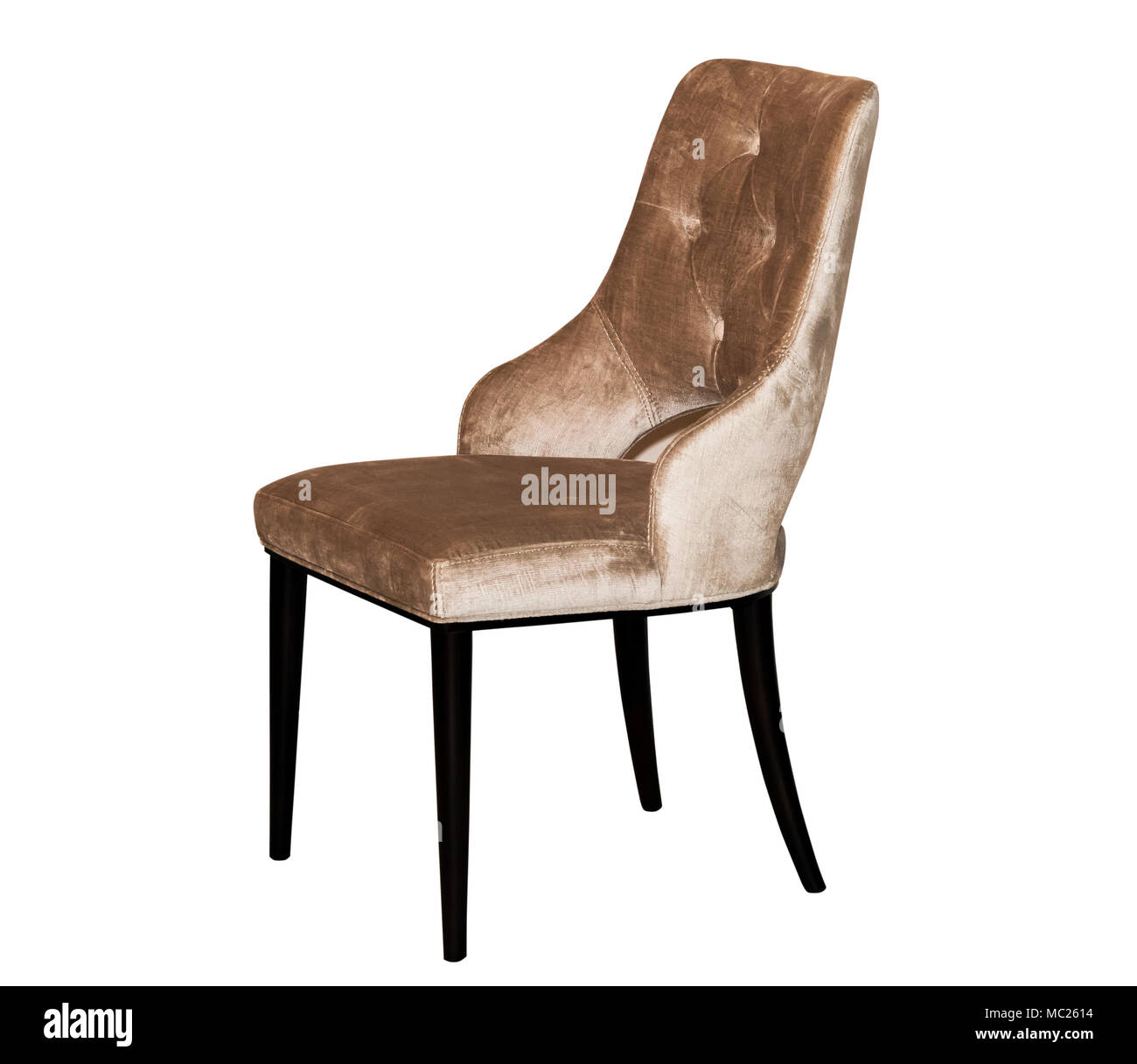 Gray color textile arm chair Stock Photo
