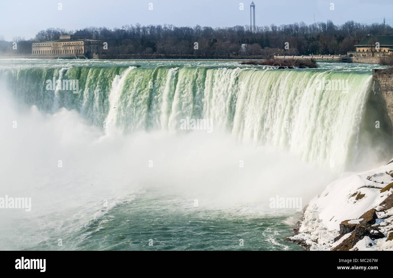 Horseshoe Falls as viewed from the Canadian side Stock Photo