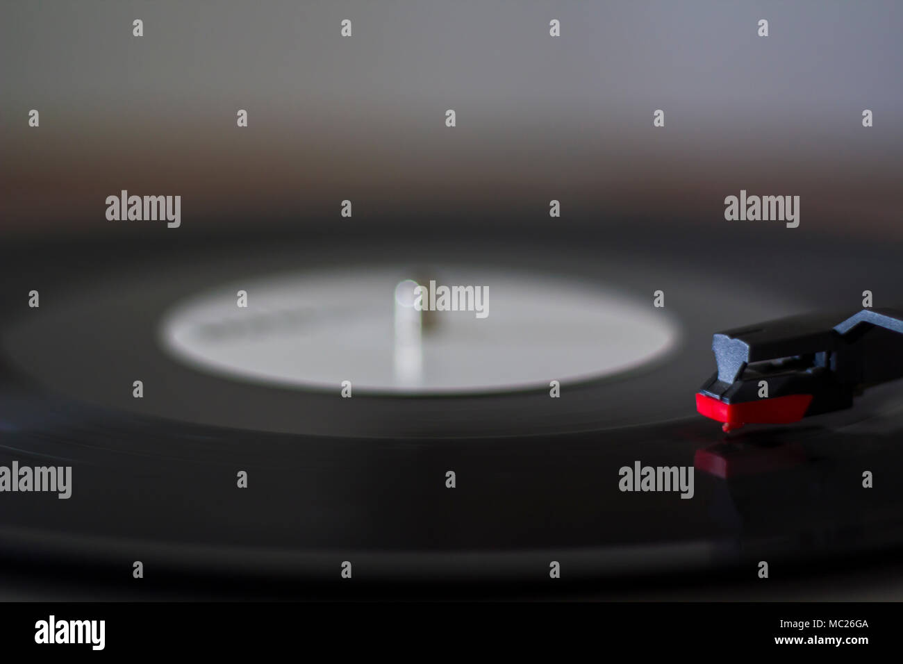 Vintage Record Player Needle on a Spinning Vinyl Stock Photo Alamy