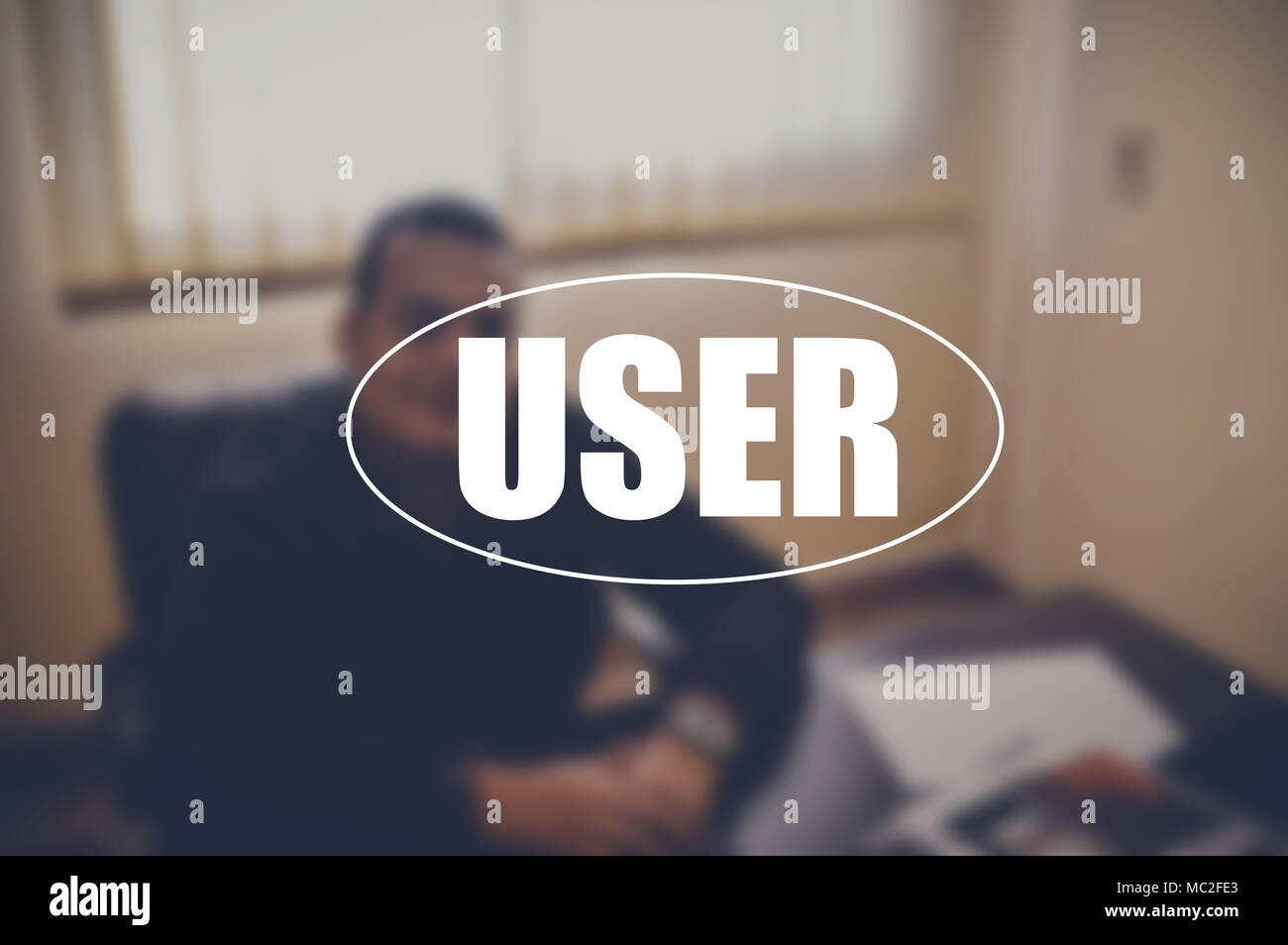 User word with blurring background Stock Photo Alamy
