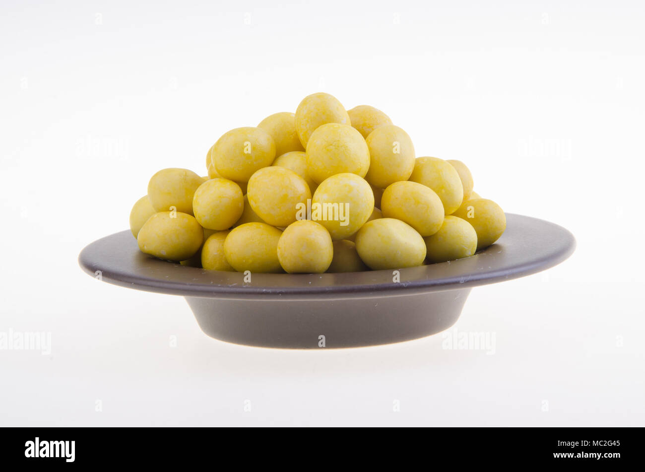 Peanutes or Crispy Coated Peanuts on background Stock Photo