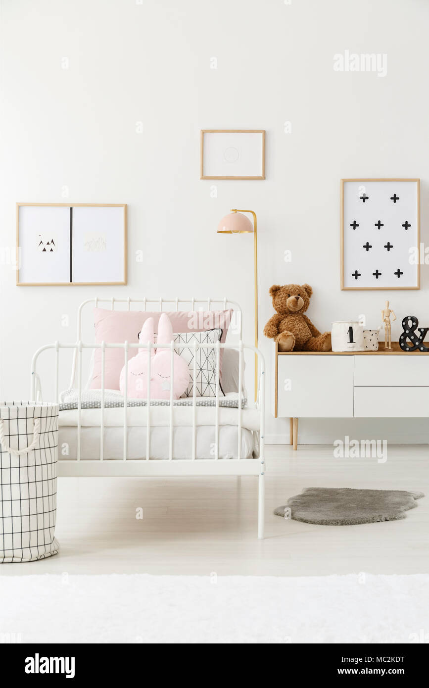 white metal kids table