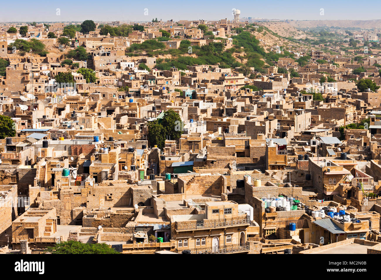 Aerial view of Jaislamer city, Rajasthan state in India Stock Photo - Alamy
